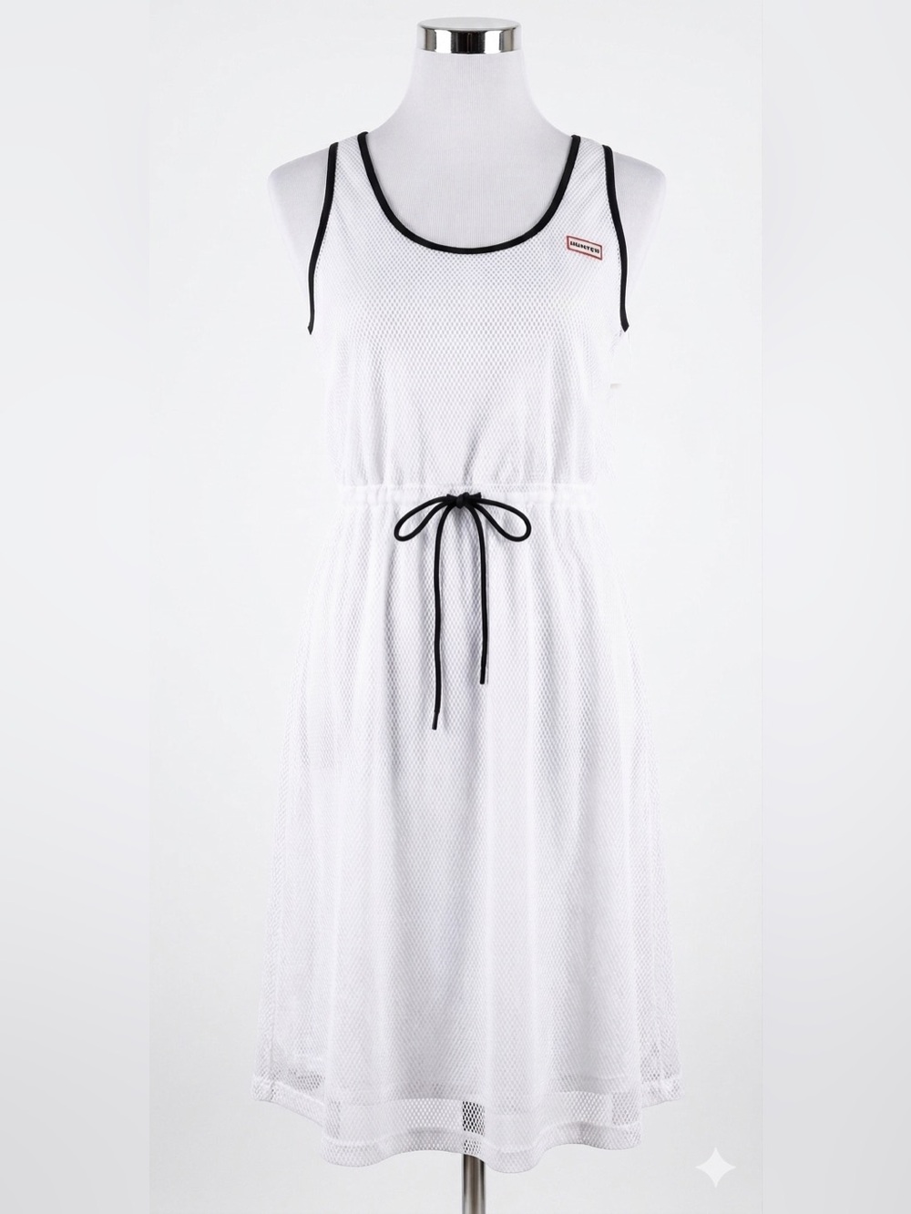 Hunter x Target White Sporty Mesh A-Line Midi Dress NWT Size small